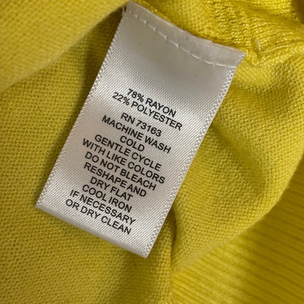 Women’s Bright Yellow Sleeveless Knit Top Size - S - Picture 7 of 7